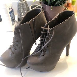 Never worn platform booties